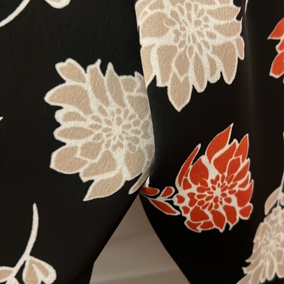 Calvin Klein black dark floral soft pull on pants 20W NWT workwear casual baggy - Picture 14 of 16